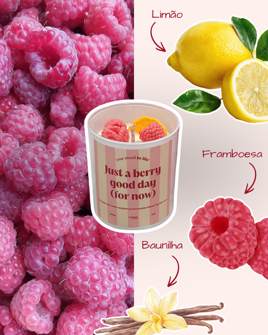 Candle "Just a berry good day (for now)"