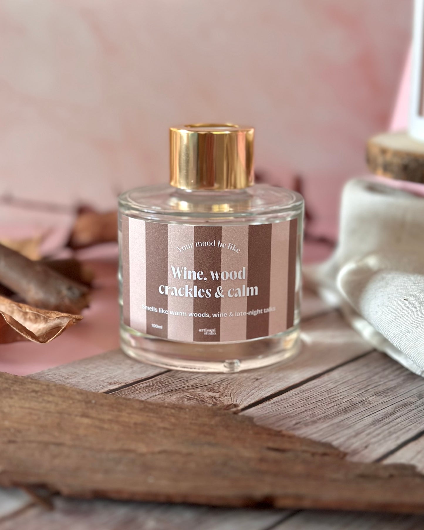 Ambientador Mikado 100ml "Wine, wood crackles & calm"