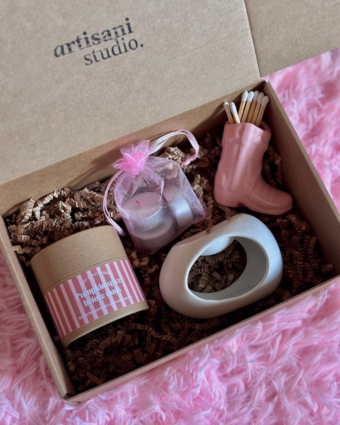 Coffret Wax Melt "Tempero de abóbora antes dos rapazes"