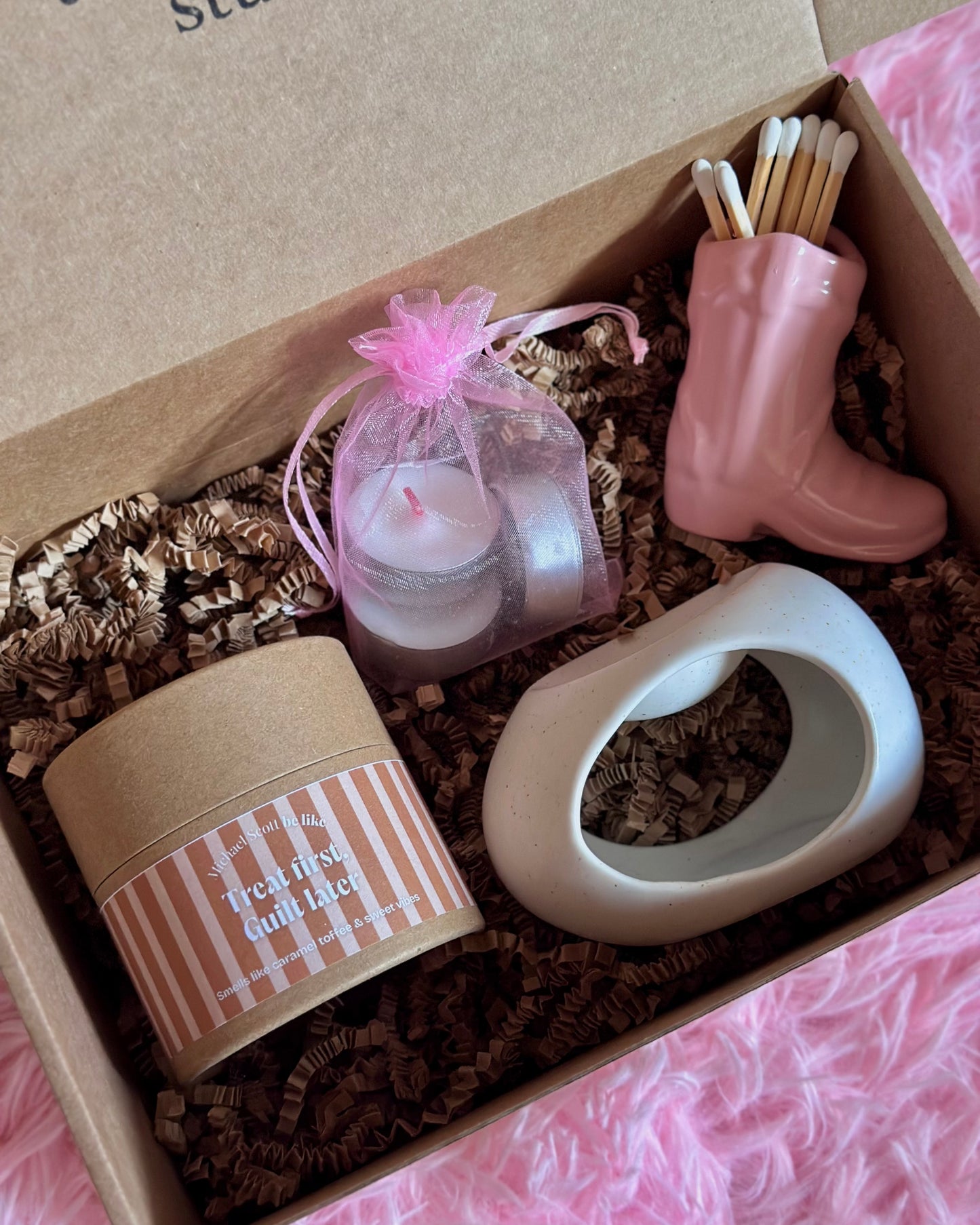 Coffret Wax Melt "Primeiro o tratamento, depois a culpa"