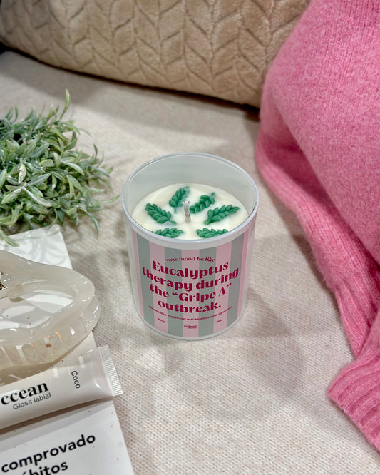 Candle "Eucalyptus therapy during the "Gripe A" outbreak"