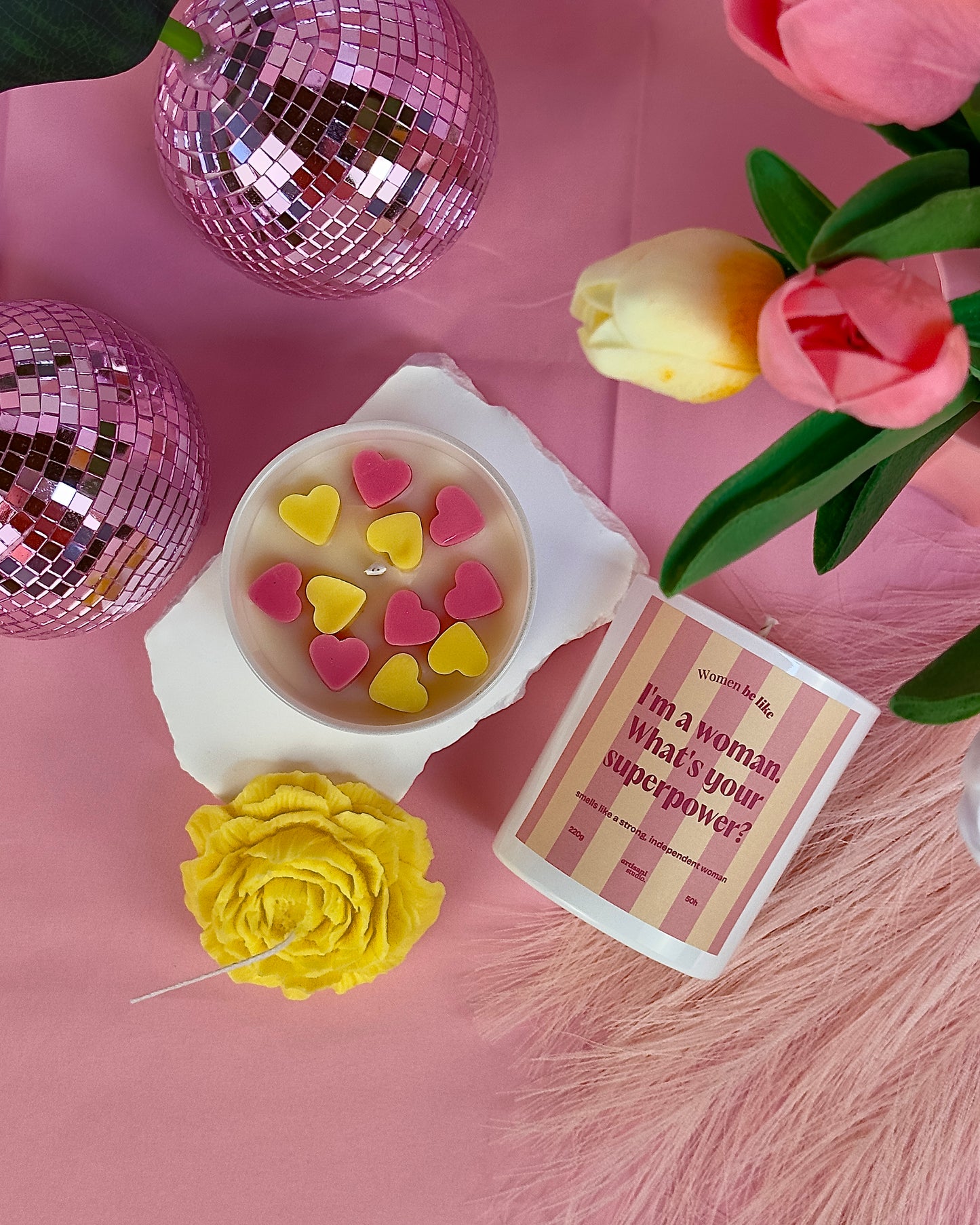Candle Coffret "I'm a woman. What's your superpower?"