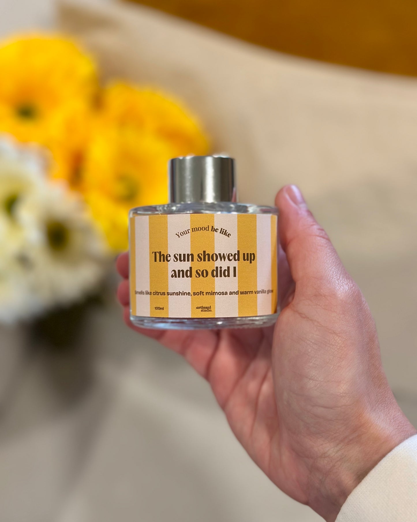 Difusor Mikado 100ml "The sun showed up and so did I"