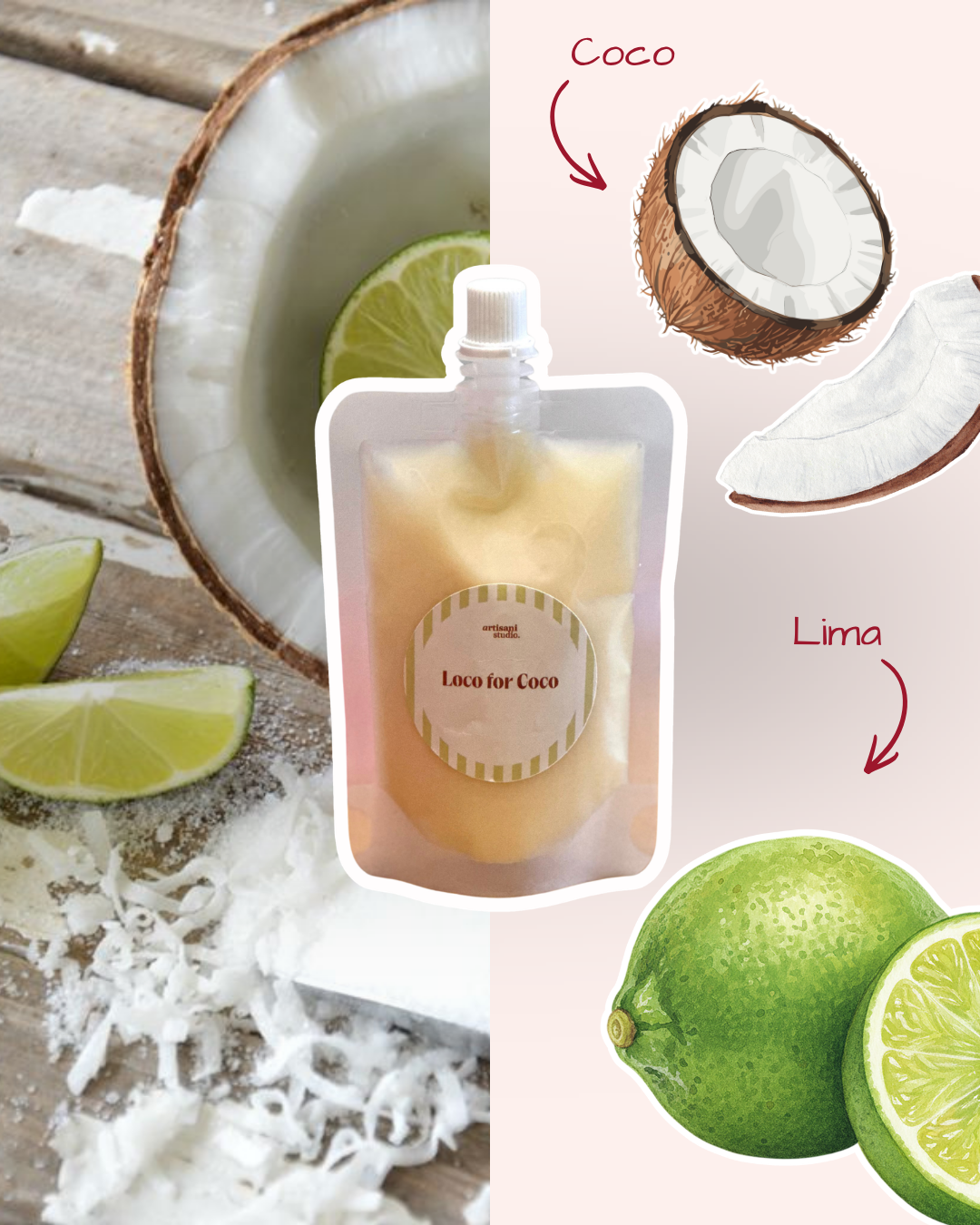 Squeezable Wax Melts "Loco for Coco"