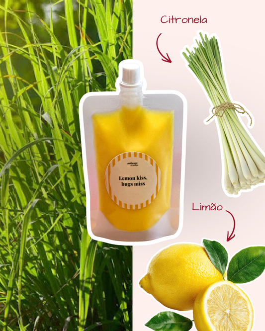Squeezable Wax Melts "Lemon Kiss, Bugs miss"