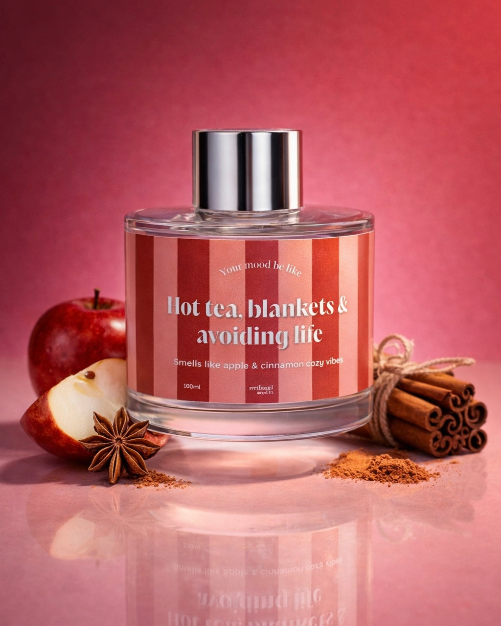 Ambientador mikado 100ml "Hot tea, blankets & avoiding life"