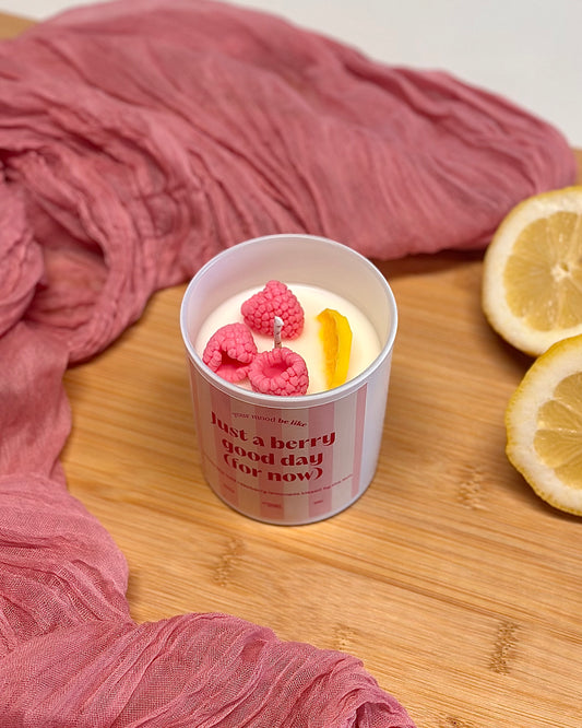 Candle "Just a berry good day (for now)"