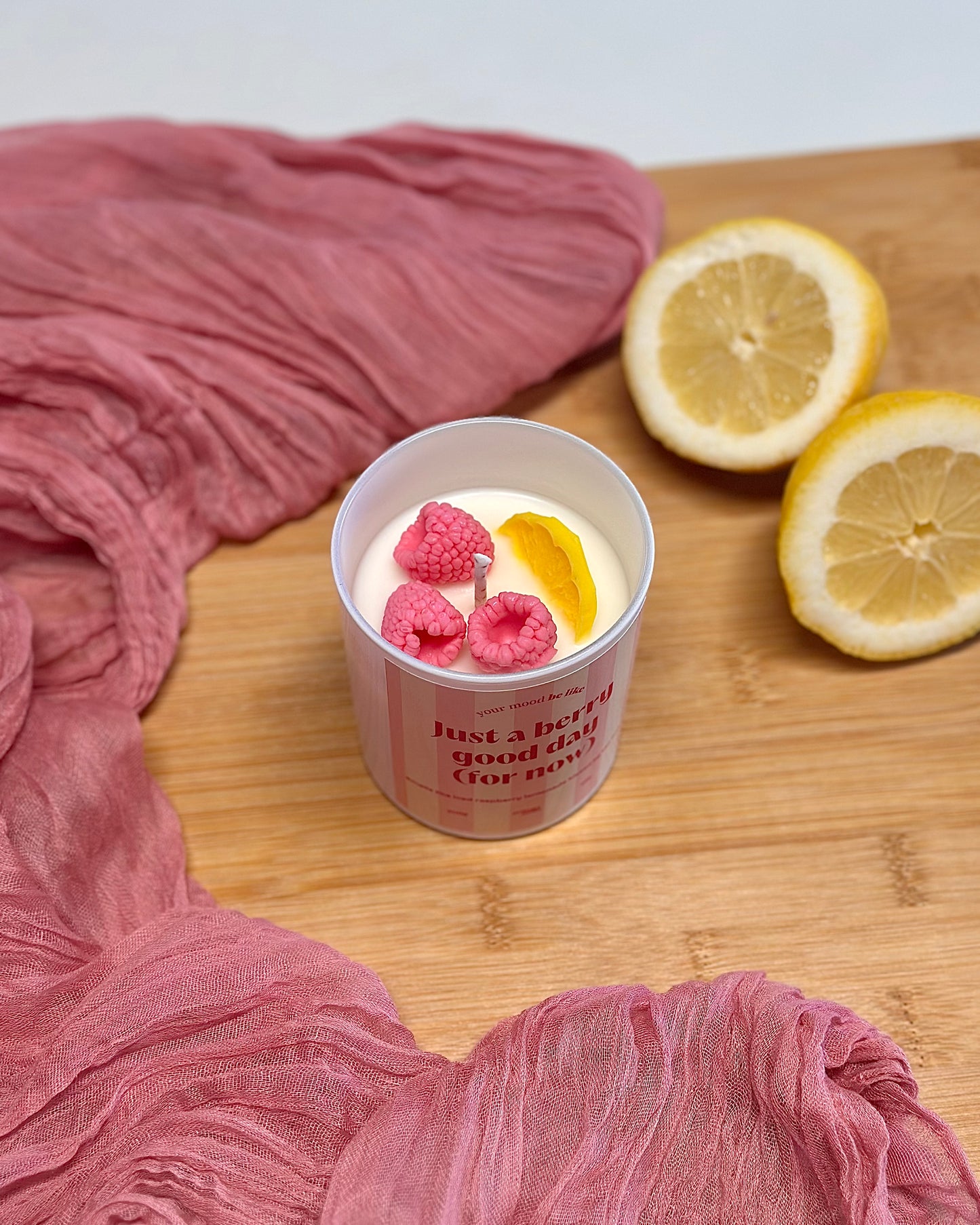 Candle "Just a berry good day (for now)"