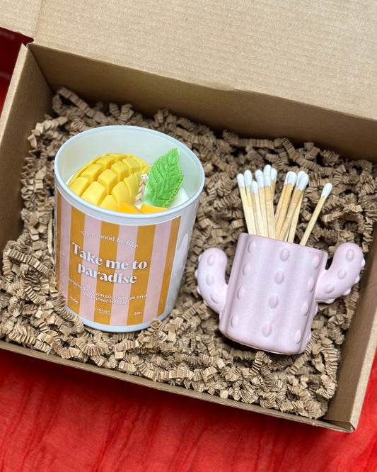 Candle + Match Holder Coffret