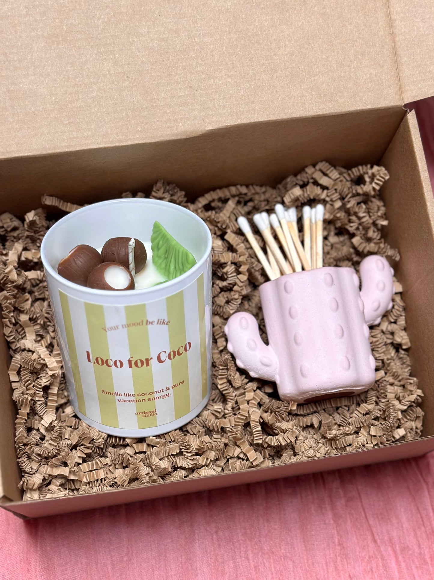 Candle + Match Holder Coffret