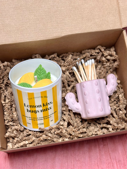 Candle + Match Holder Coffret