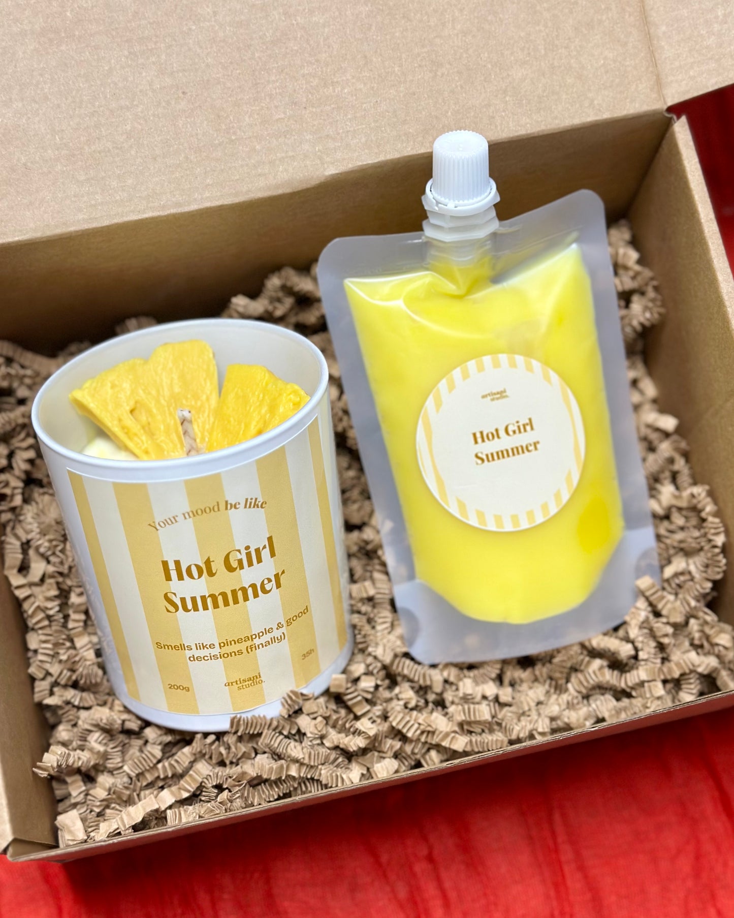 Coffret Vela + Wax Melts Cremosos