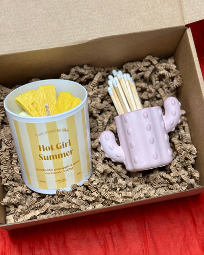 Candle + Match Holder Coffret