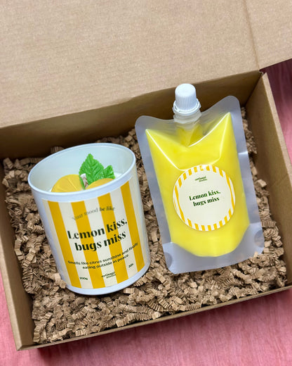 Coffret Vela + Wax Melts Cremosos