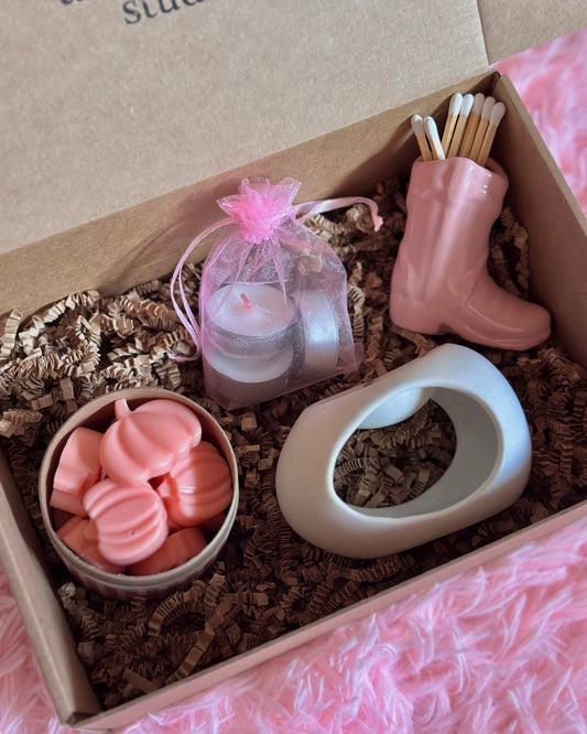 Coffret Wax Melt "Tempero de abóbora antes dos rapazes"