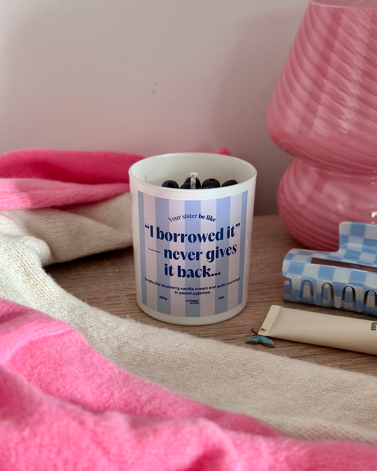 Vela "I borrowed it - never gives it back..."