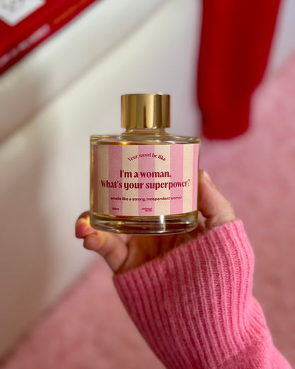 Ambientador Mikado 100ml "I'm a Woman. What's your superpower?"