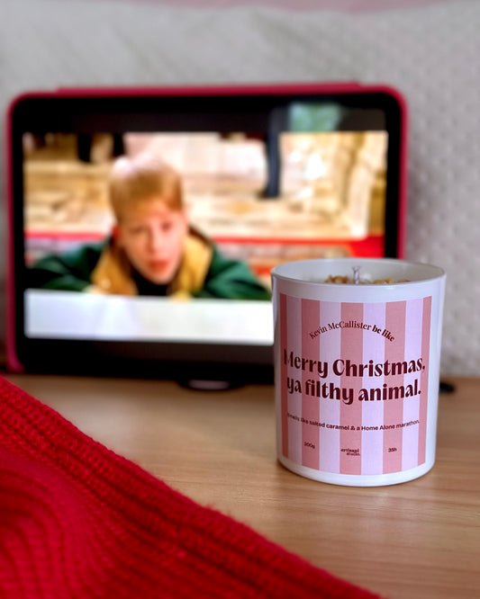 Vela "Merry Christmas ya filthy animal"