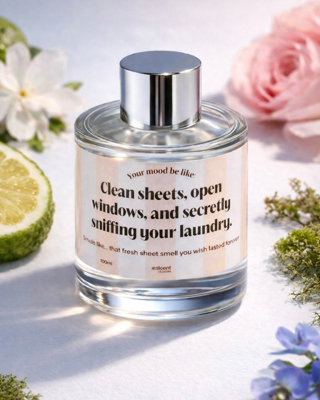 Difusor Mikado 100ml "Clean sheets, open windows and secretly sniffing your laundry"