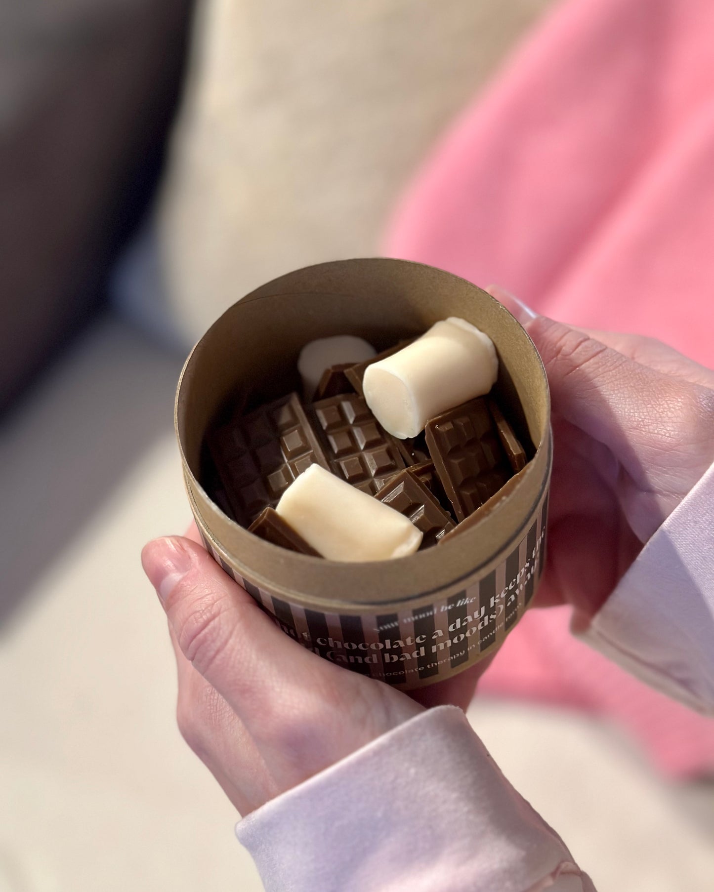 Wax melts "A hot chocolate a day keeps the cold (and the bad moods) away!"