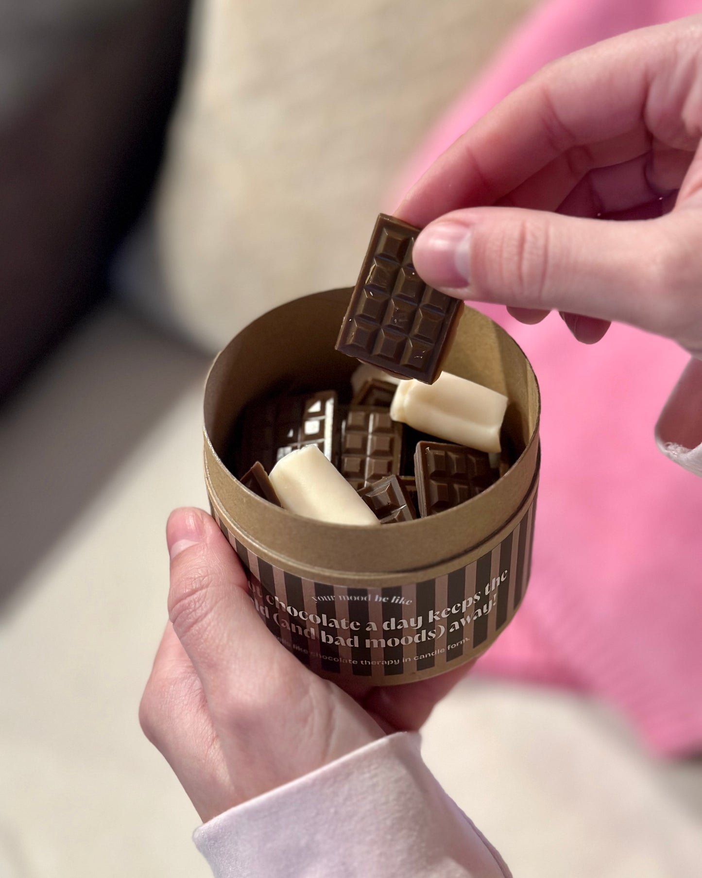 Wax melts "A hot chocolate a day keeps the cold (and the bad moods) away!"