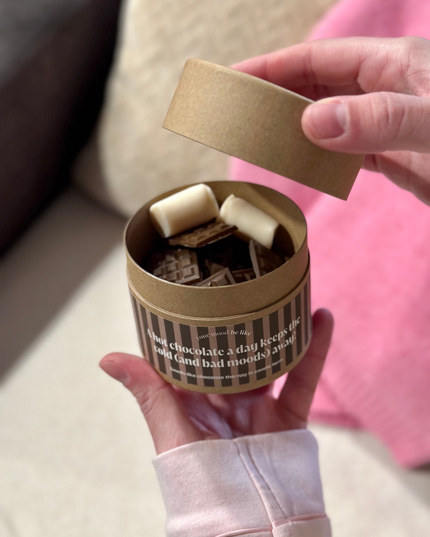 Wax melts "A hot chocolate a day keeps the cold (and the bad moods) away!"