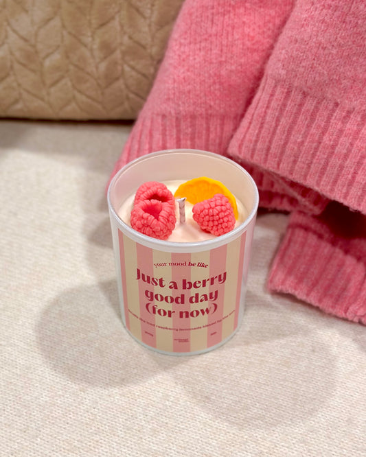 Candle "Just a berry good day (for now)"