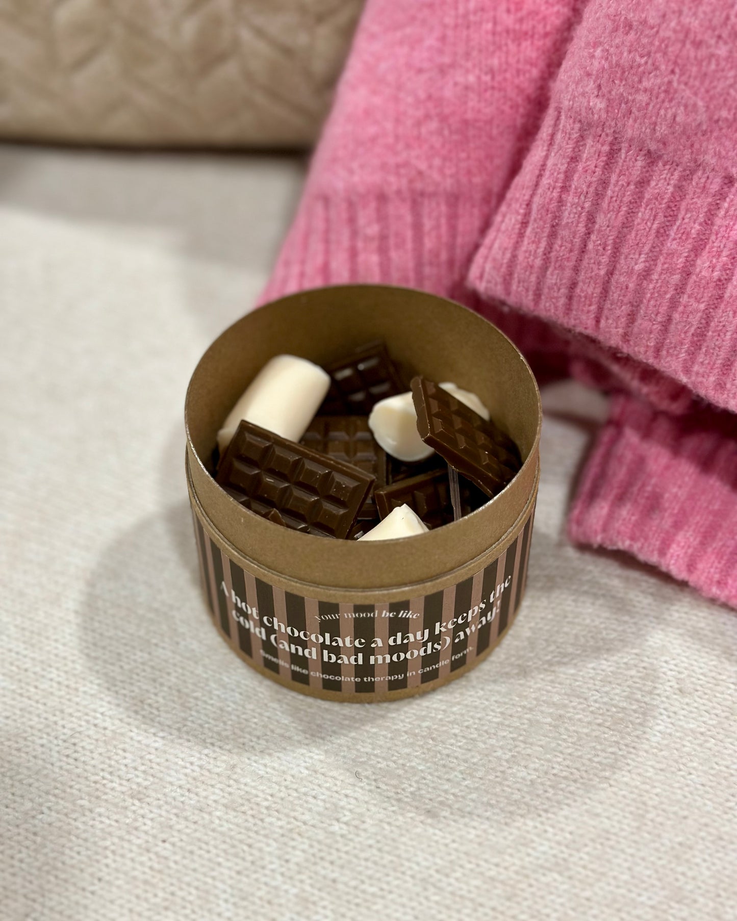 Wax melts "A hot chocolate a day keeps the cold (and the bad moods) away!"