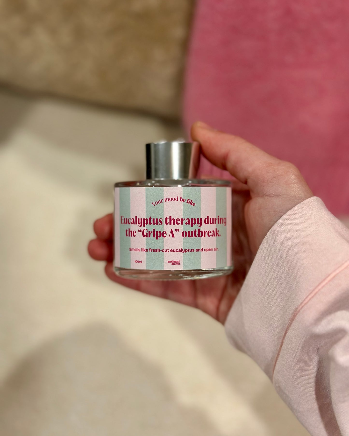 Difusor Mikado 100ml "Eucalyptus therapy during the "Gripe A" outbreak"