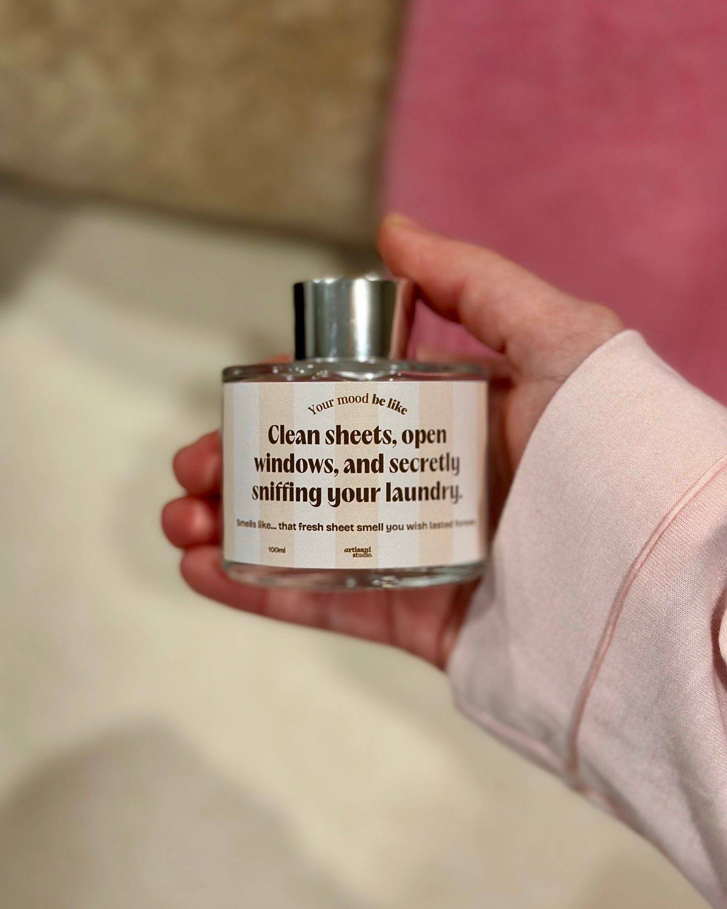 Difusor Mikado 100ml "Clean sheets, open windows and secretly sniffing your laundry"