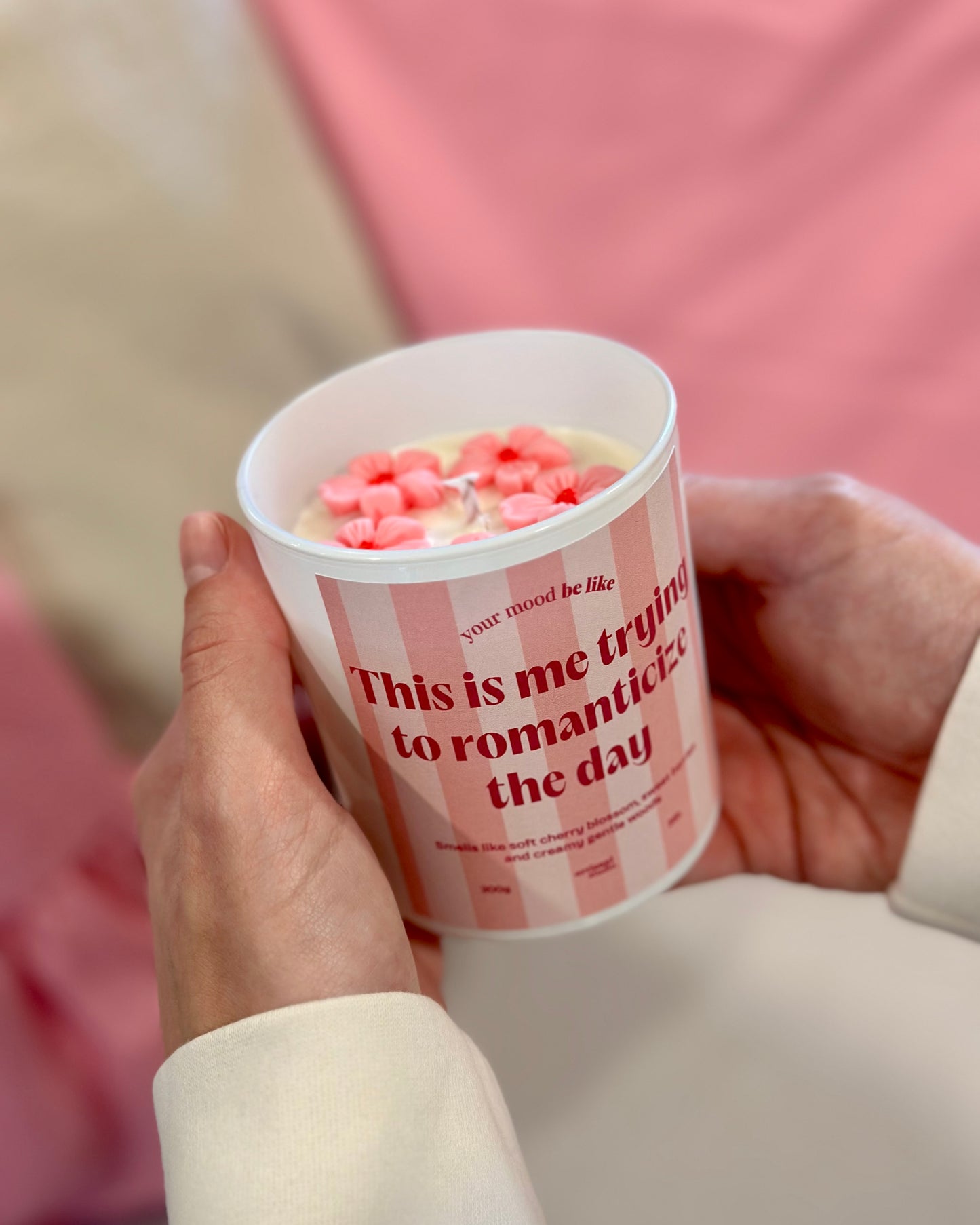 Vela "This is me trying to romanticize the day"