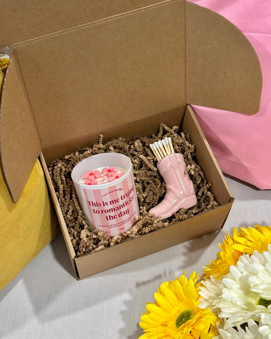 Candle + Match Holder Coffret