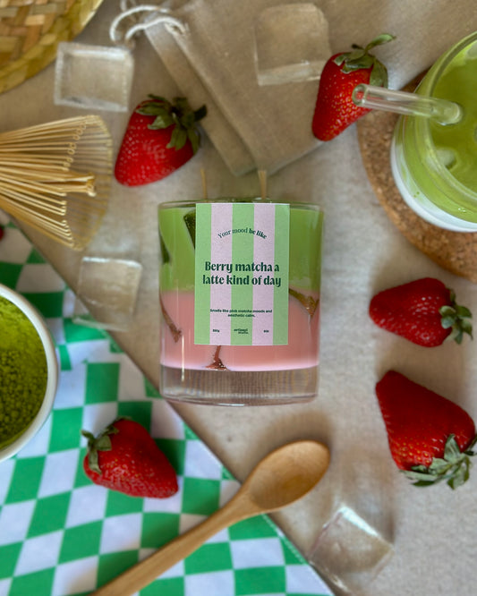 Vela "Berry matcha a latte kind of day"