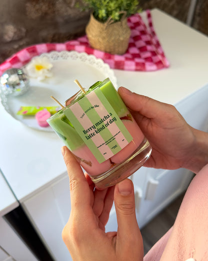 Vela "Berry matcha a latte kind of day"